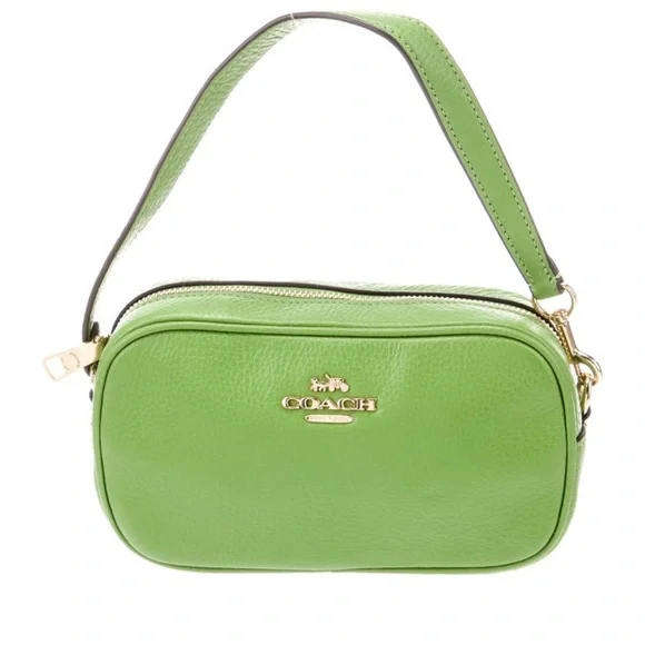 Coach Vibrant Green Leather tiny shoulder bag - Picture 9 of 11